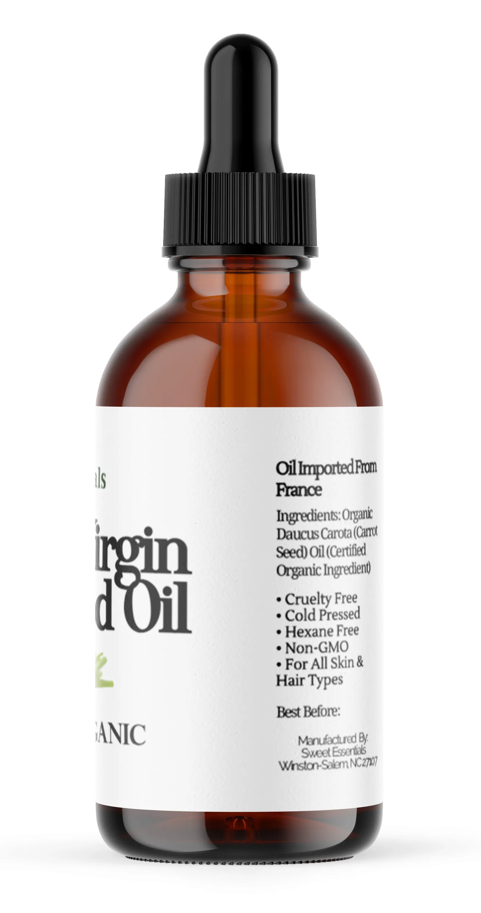 100% Pure Organic Carrot Seed Oil | Unrefined / Extra Virgin | Imported From France