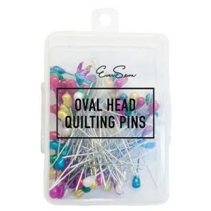 100pk Oval Head Quilting Pins (2.16"), EverSewn