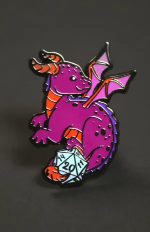 1985 Games: Pin D20 Baby Dragon