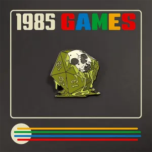 1985 Games: Pin - Green Melt Skull