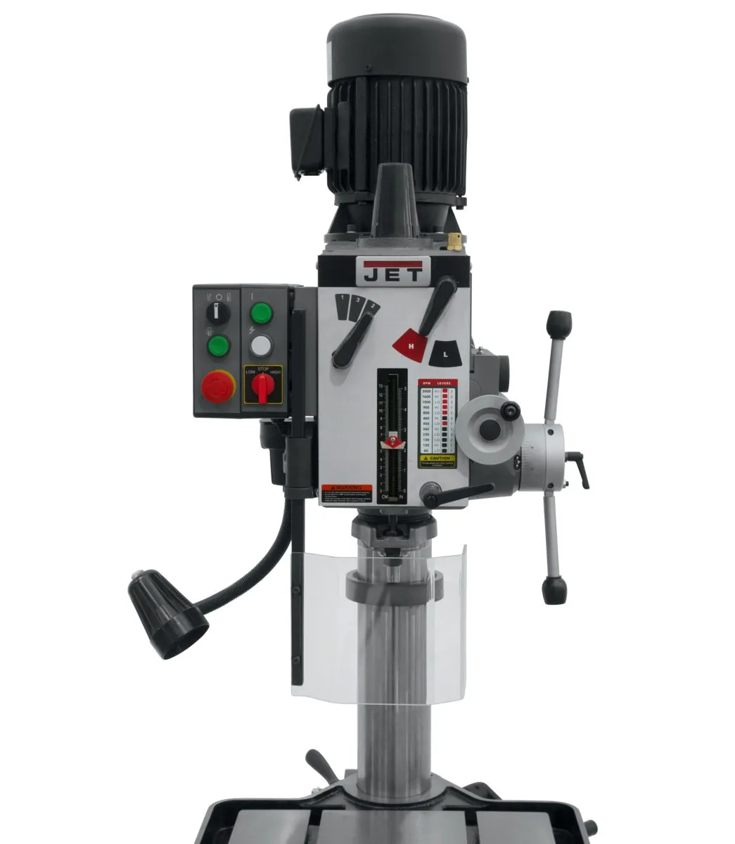 20" Geared Head Tapping Drill Press with Power Downfeed - 230V | GHD-20PFT