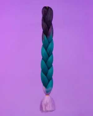 24" Ombre Purple/Blue/Lilac Braiding Hair Extensions