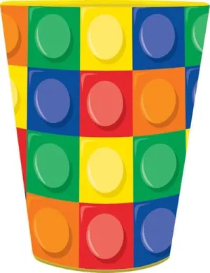 Block Party Plastic Favor Cup 16oz