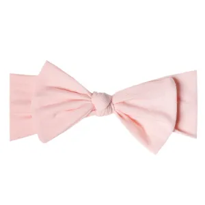 Blush Knit Headband Bow