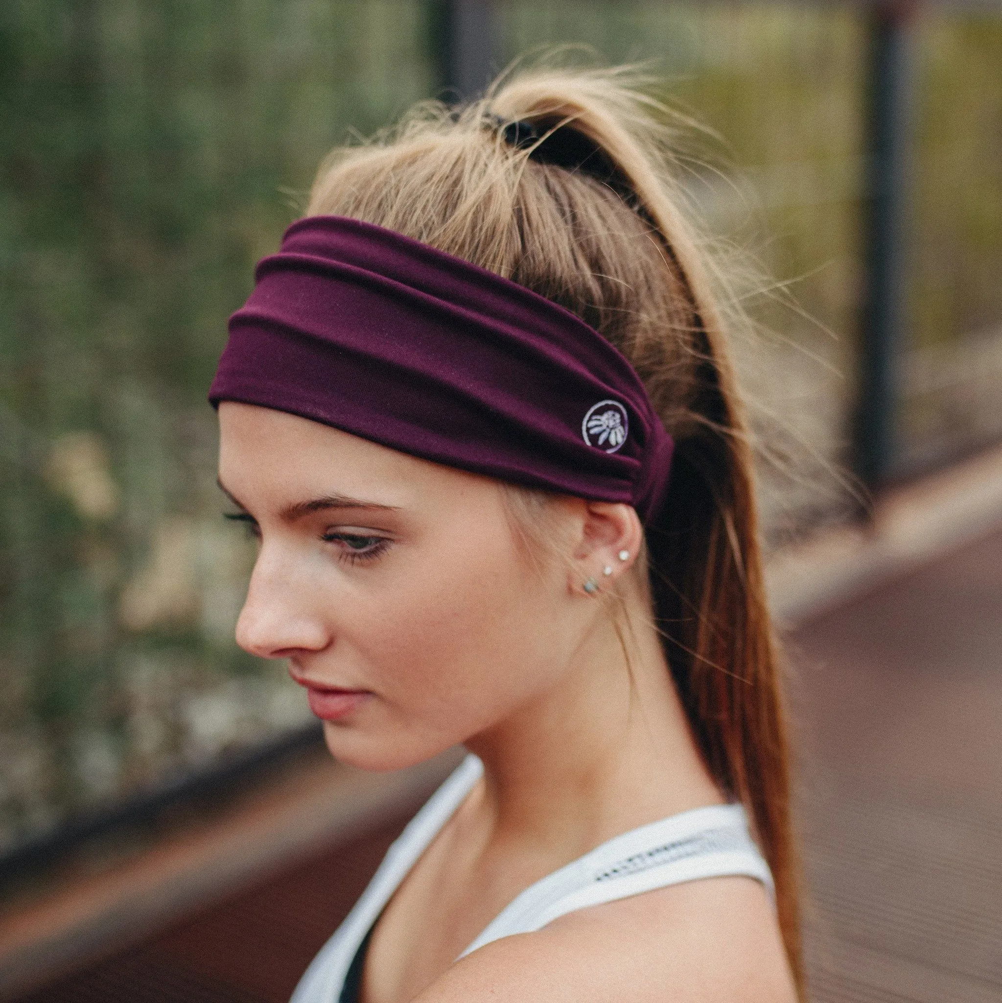 Boho No-Slip Headband - Plum