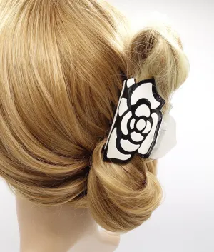 cellulose flower hair claw, rose hair claw for women