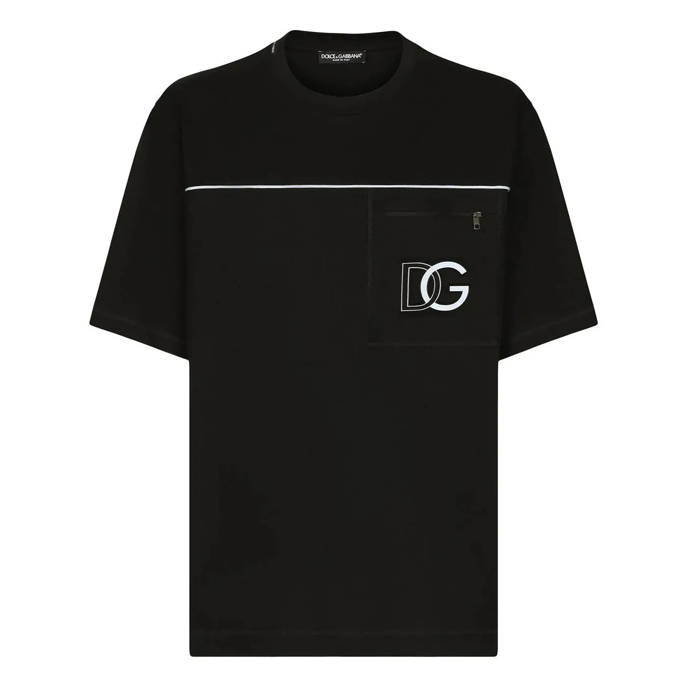 DG Logo Print Black Tshirt