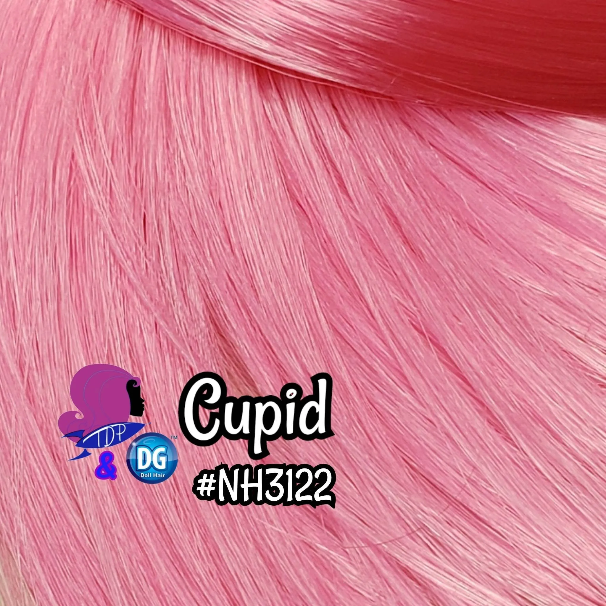 DG Straight Nylon Cupid 2-Tone Blend NH3122 1oz/28g 36in/92cm pink Doll Hair