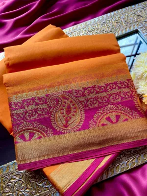 Dholki Cotton Silk: Paan Banaras