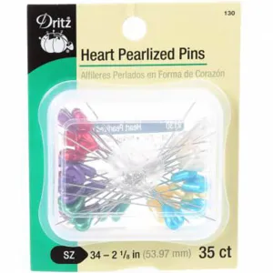 Dritz Heart Pearlized Pins 35ct, Size 34