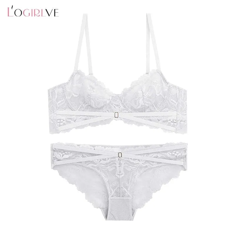 Embroidery Lace Underwear Set with Beautiful Lace and Embroidery Details for Comfort and Elegance