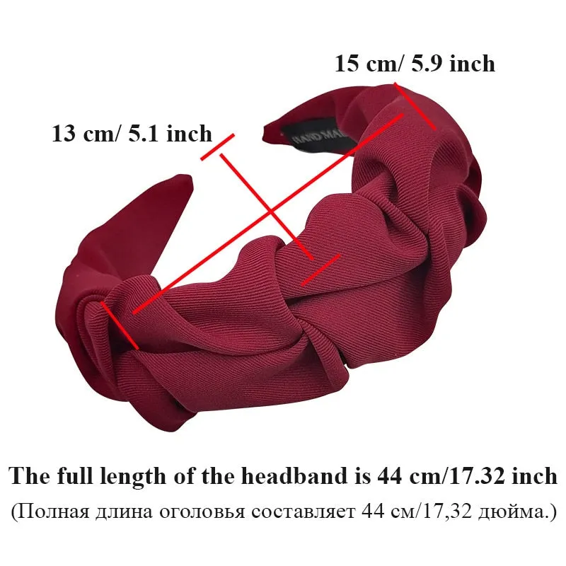 Fashion Designer Wide Hairband for Women