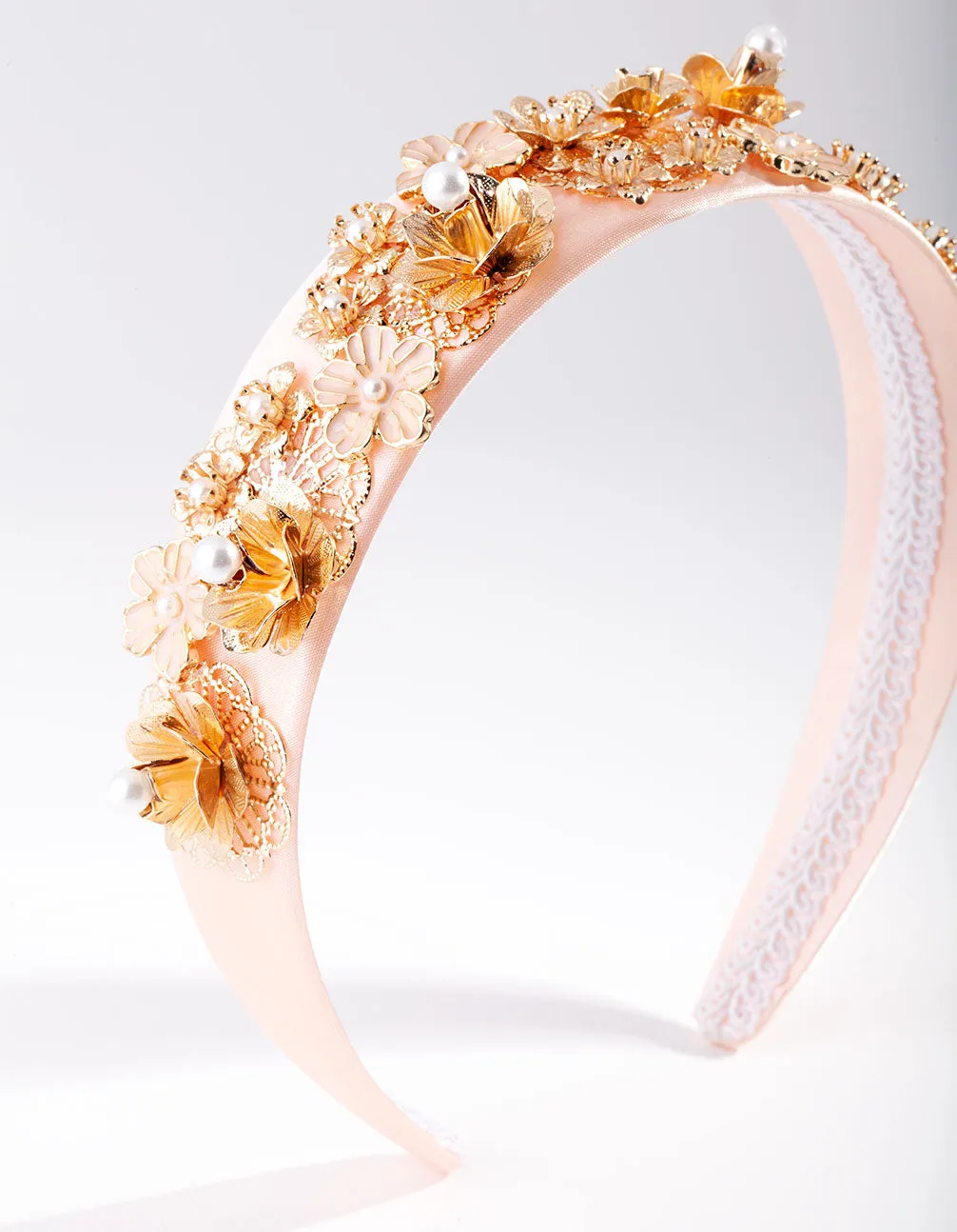 Flower Cluster Embellished Headband