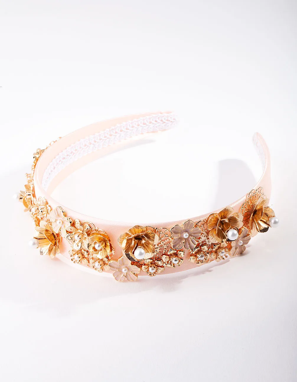 Flower Cluster Embellished Headband