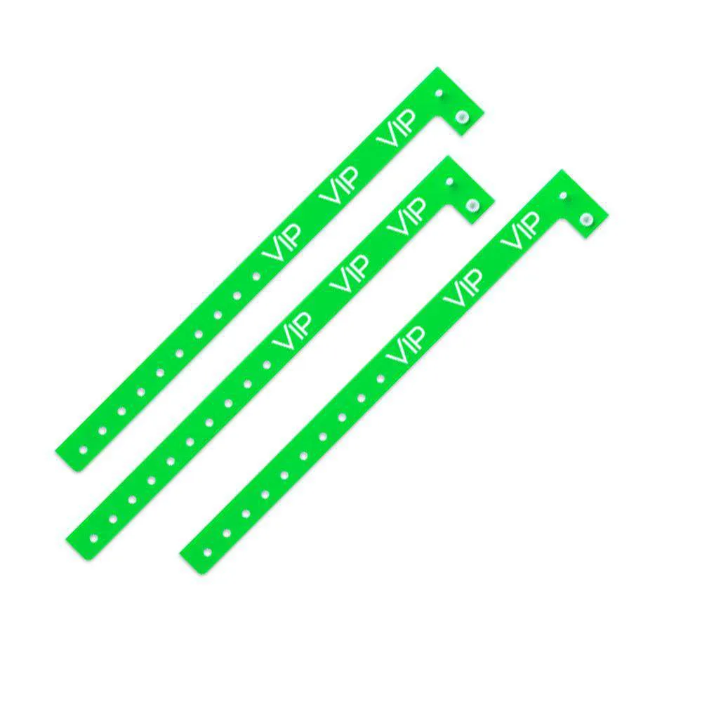 Green VIP Plastic Wristband Design