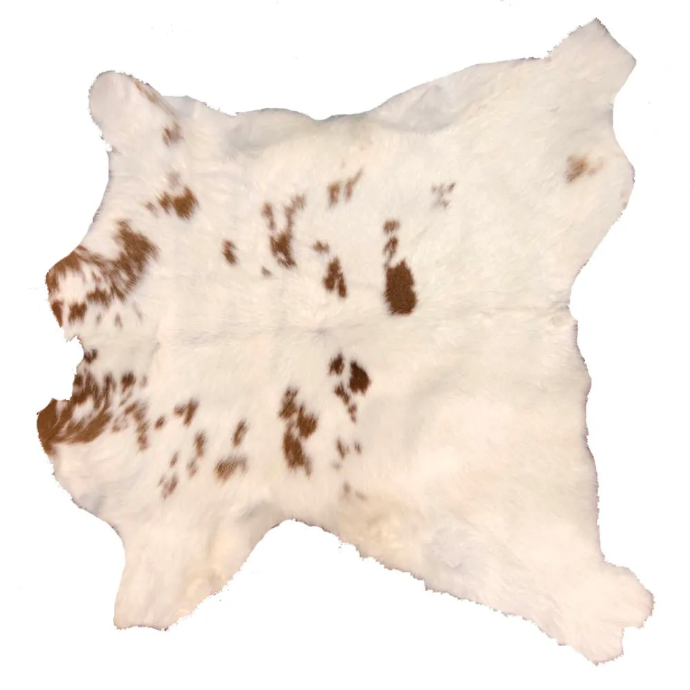 Hair on Hide Calf Leather Hides - Black & White - Brown & White - Tricolor - Calfskin Rugs