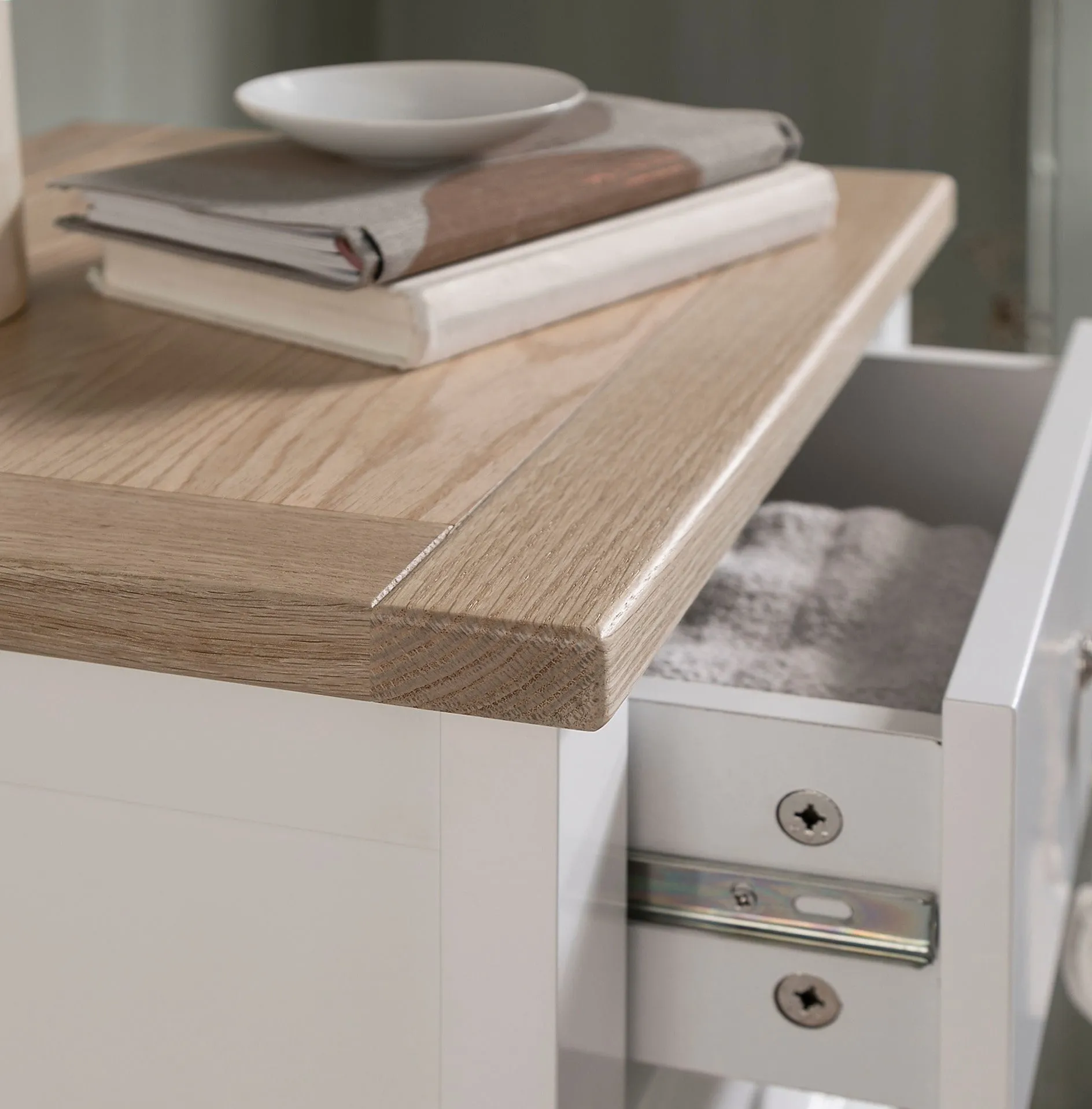 Jäkkvik 6 Drawer Tall Chest of Drawers in White & Oak