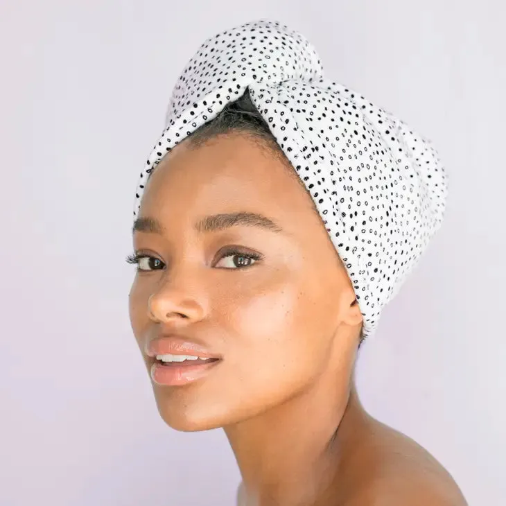 KITSCH Quick Dry Dotted Hair Towel