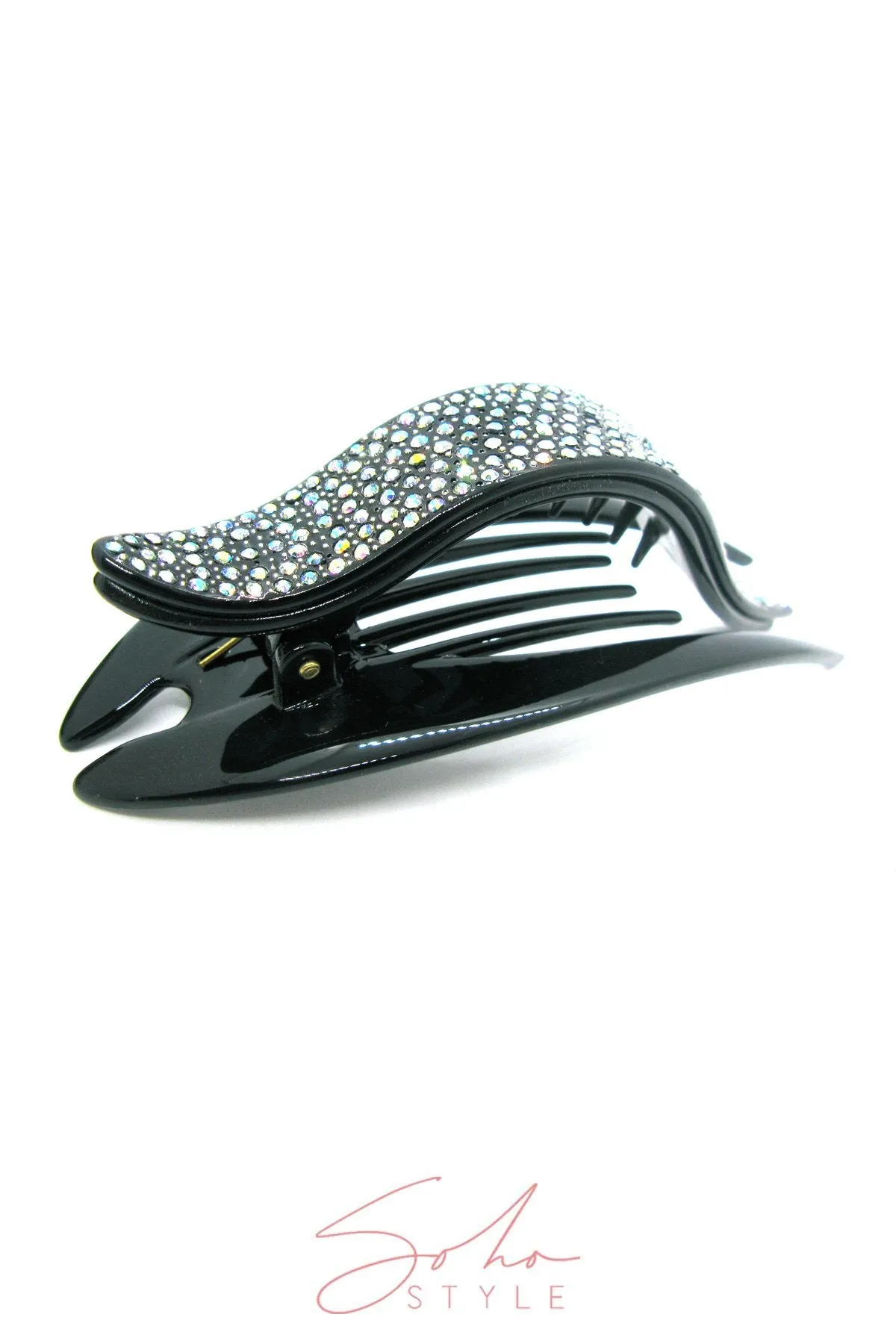 Large Alligator Crystal Rhinestone Hair Jaw Clip