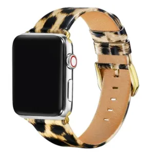 Leopard Leather Band for Apple Watch - FINAL SALE