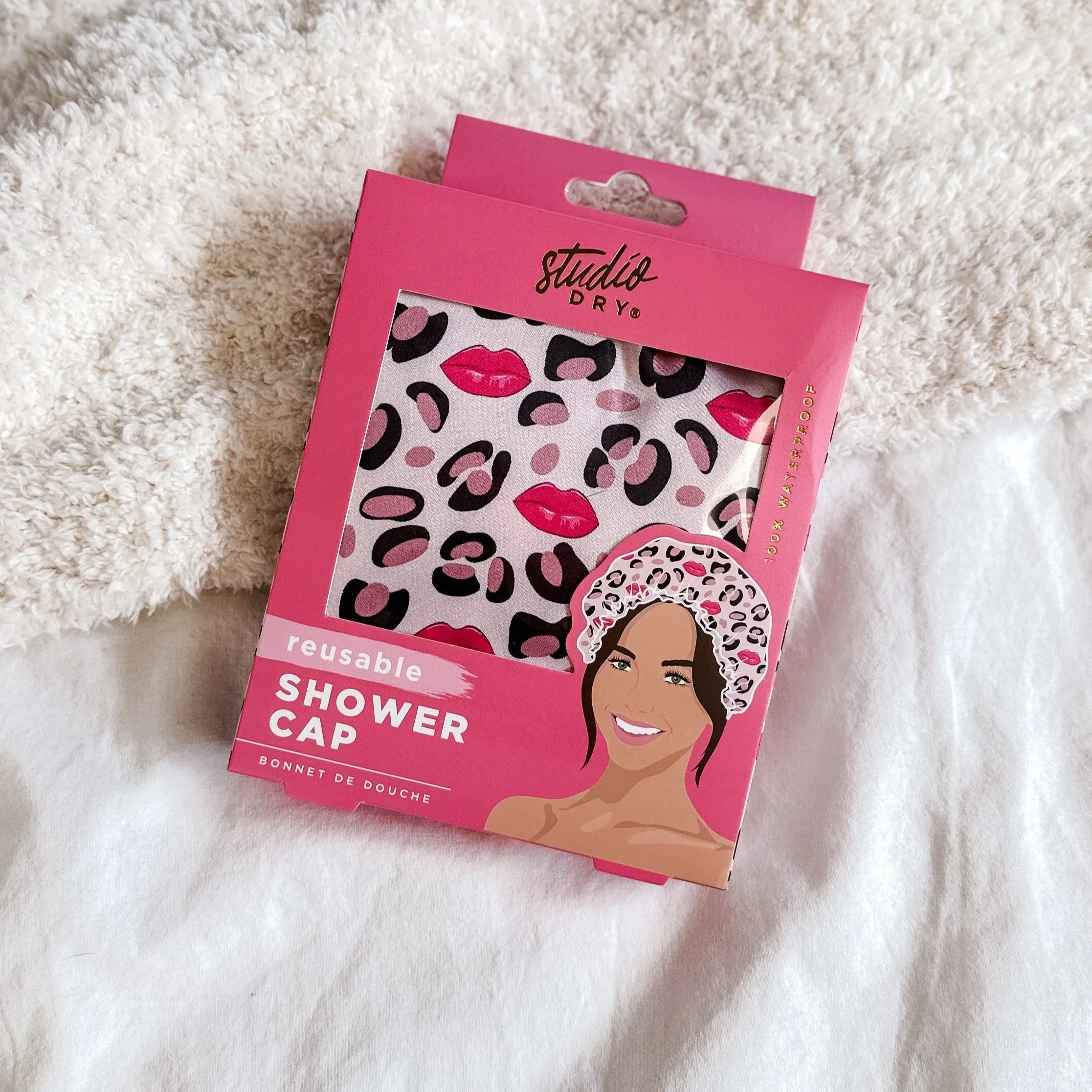 Printed Reusable Shower Cap