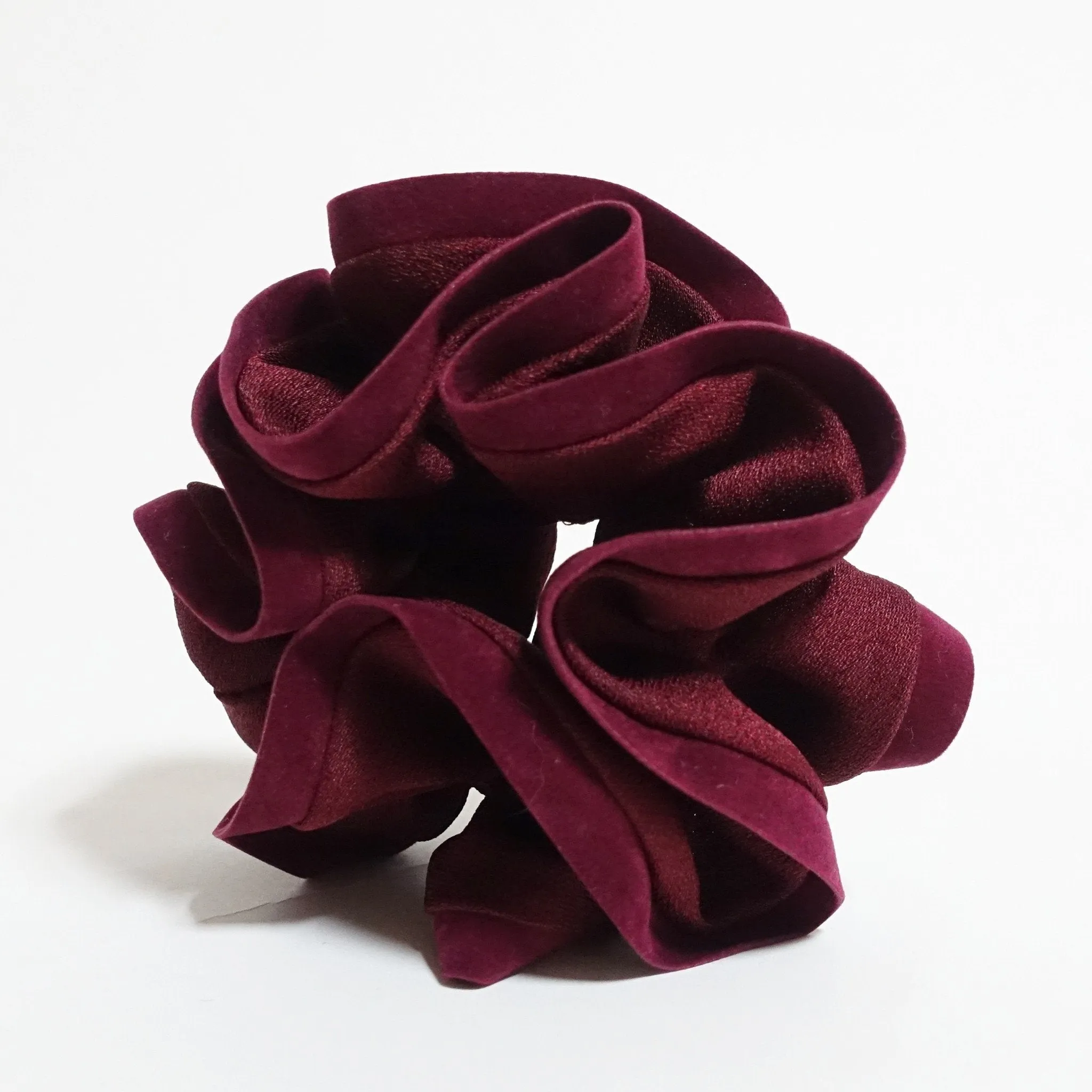 Suede Trim Solid Color Hair Scrunchies Women Hair Elastics Accessories