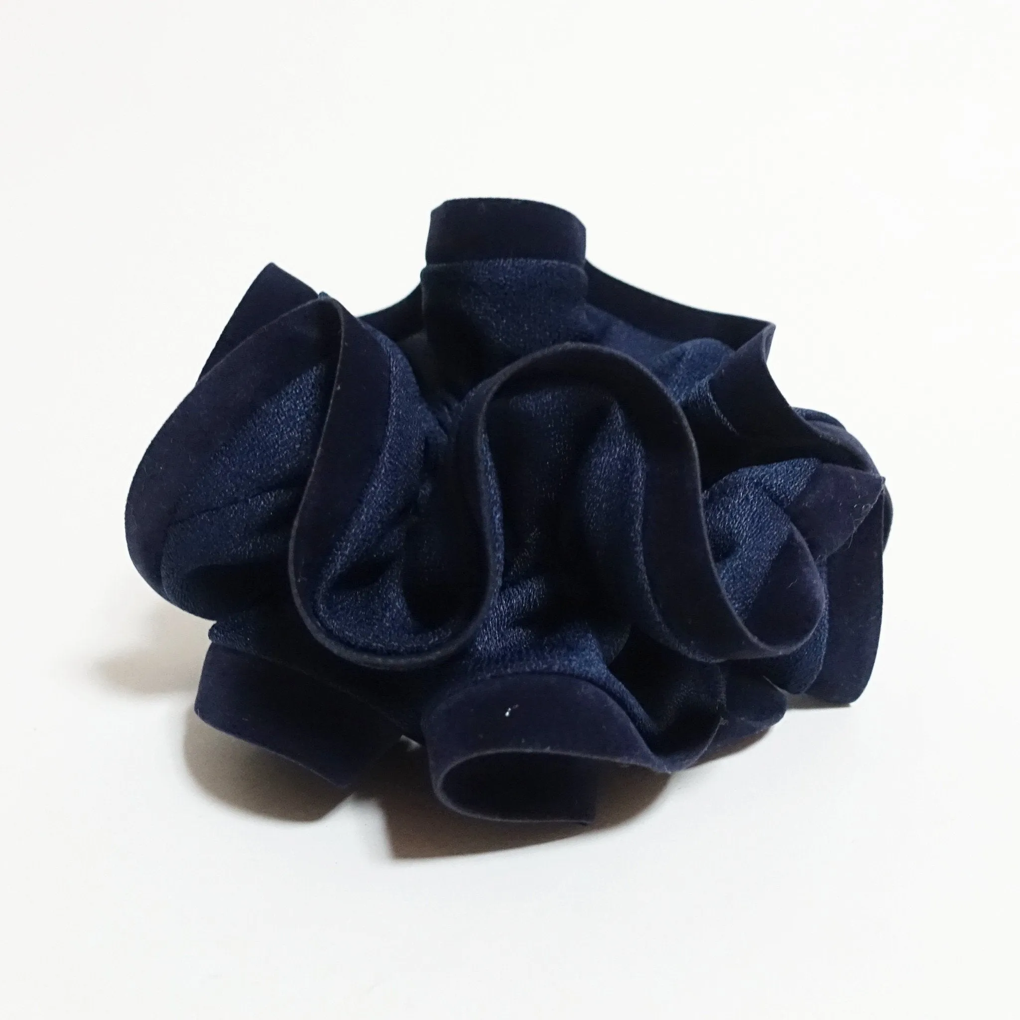 Suede Trim Solid Color Hair Scrunchies Women Hair Elastics Accessories