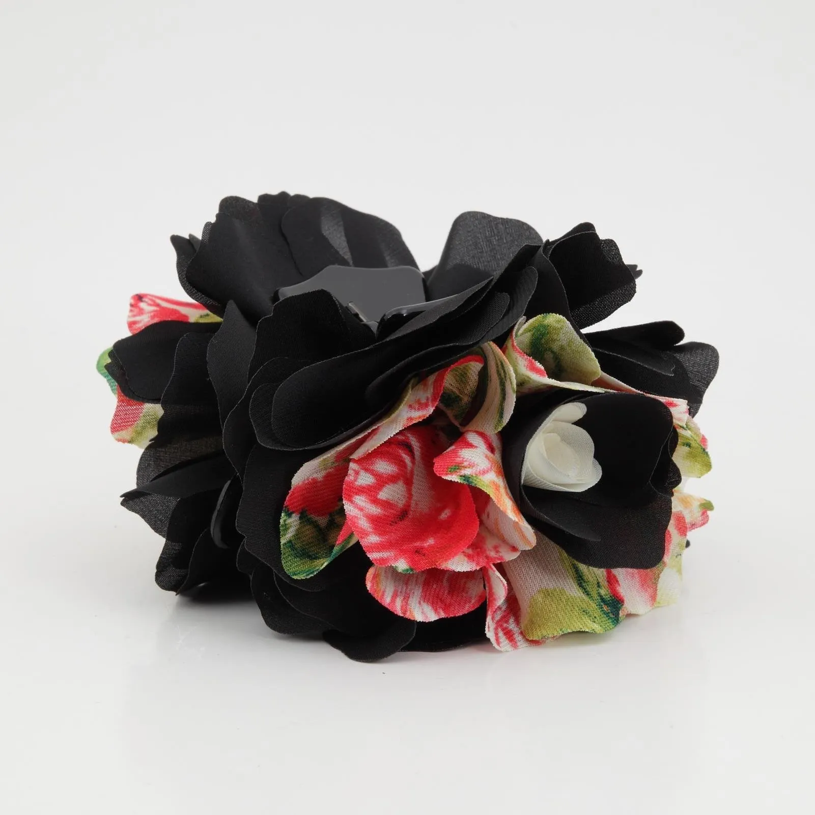 Wild Rose Two Tone Petal Flower Hair Jaw Claw